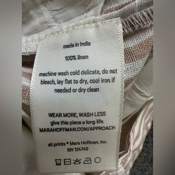 NWT Mara Hoffman Linen Trousers. Size 0. - Picture 8 of 8